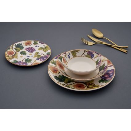 24-piece multicolored/ceramic dinner set