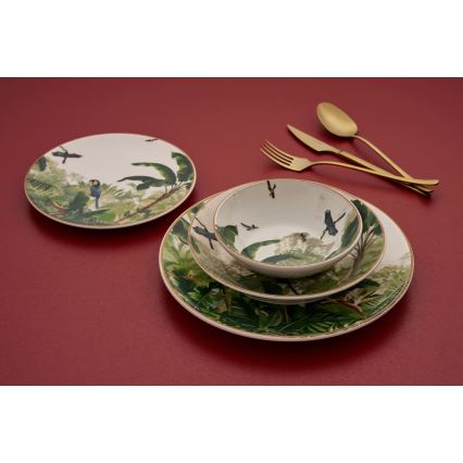 24-piece Multicolored/Ceramic Dinnerware Set