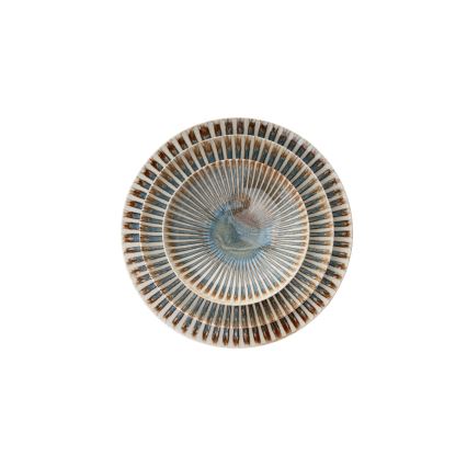 24-piece multicolored/porcelain dinner set