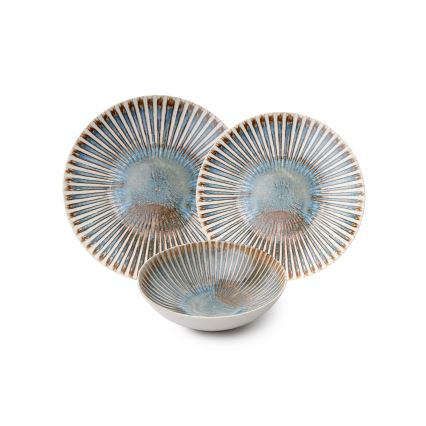 24-piece multicolored/porcelain dinner set