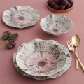 24-piece multicolored porcelain dinner set