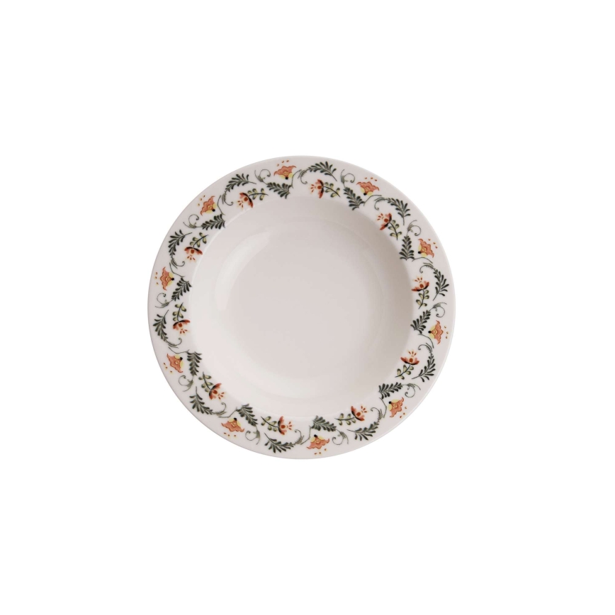 24-Piece Multicolored Porcelain Dinner Set