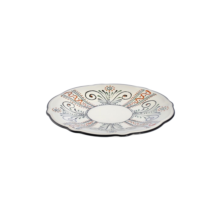 24-Piece Multicolored Porcelain Dinner Set