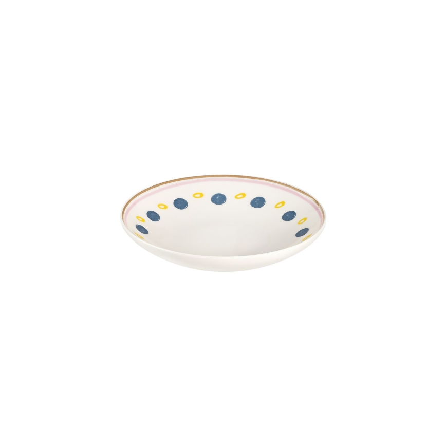 24-piece multicolored porcelain dinner set