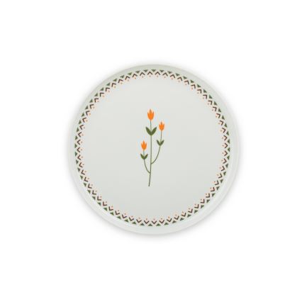 24-piece multicolored porcelain dinnerware set