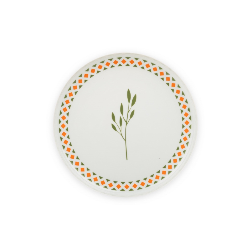 24-piece multicolored porcelain dinnerware set