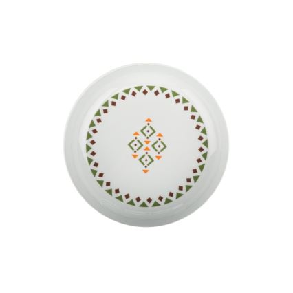 24-piece multicolored porcelain dinnerware set