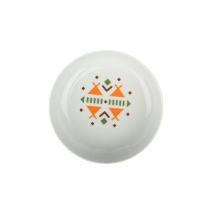 24-piece multicolored porcelain dinnerware set