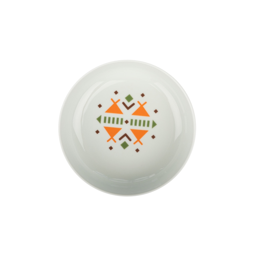 24-piece multicolored porcelain dinnerware set