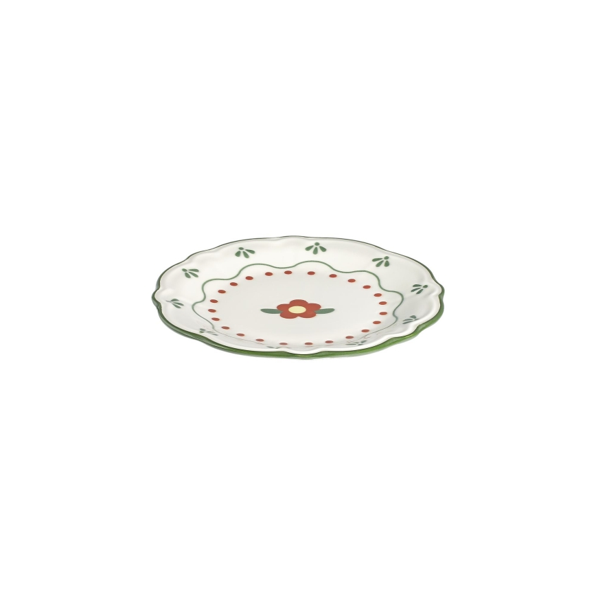 24-Piece Multicolored Porcelain Dinnerware Set