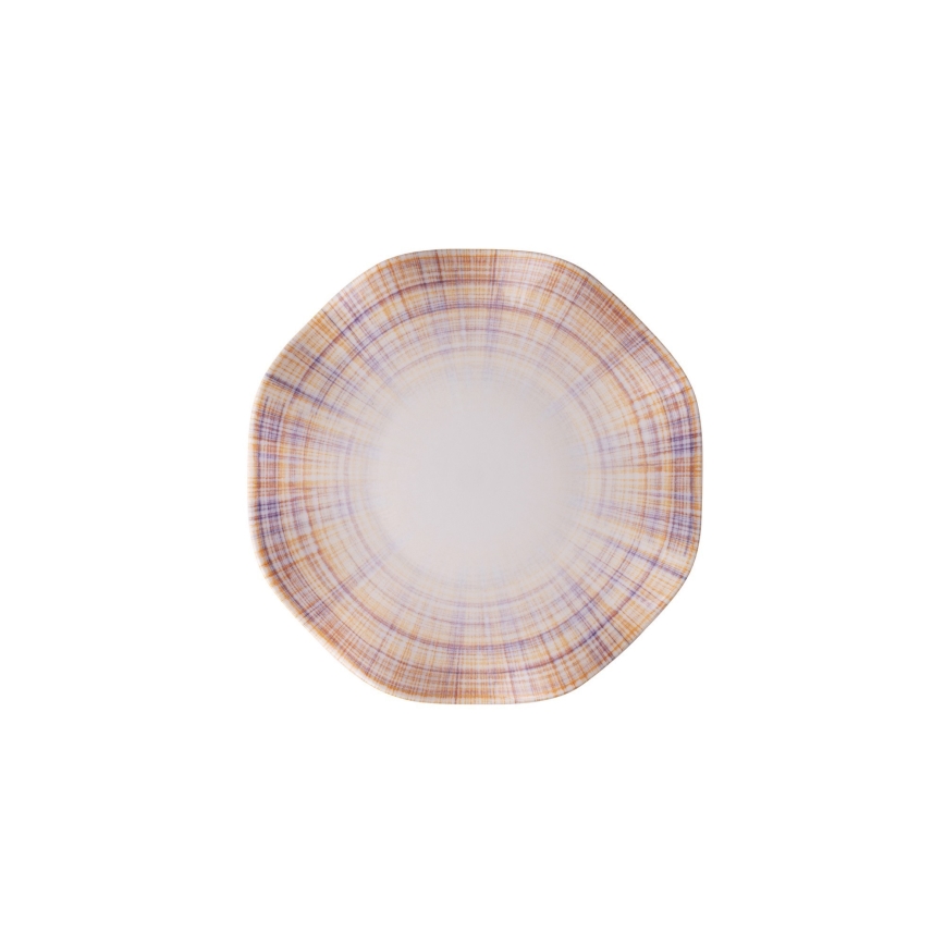 24-piece orange porcelain dinner set