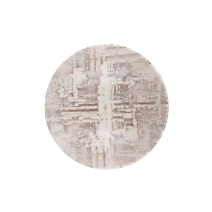 24-piece porcelain dining set, brown/white