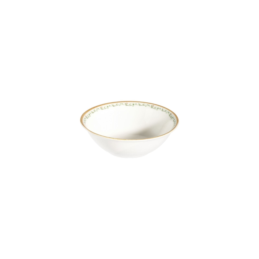 24-piece porcelain dining set cream/beige/green