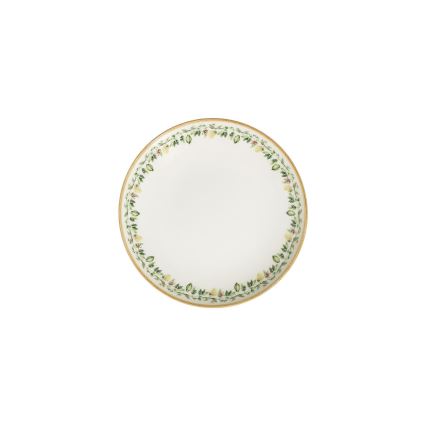 24-piece porcelain dining set cream/beige/green