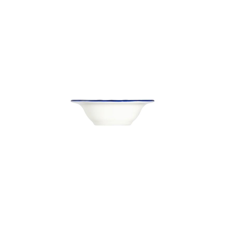 24-piece porcelain dining set in white, blue and yellow