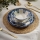 24-piece porcelain dinner set in blue and white