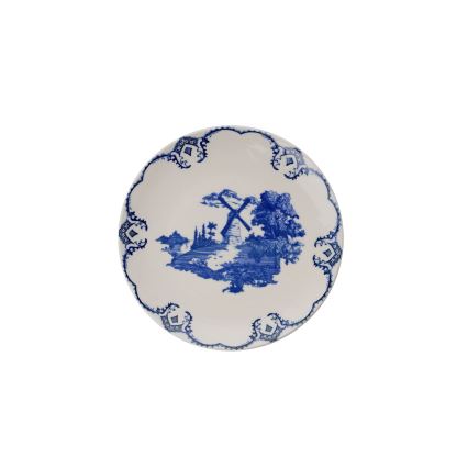 24-piece porcelain dinner set in blue and white