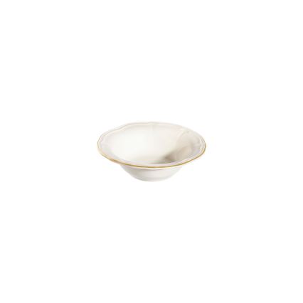24-piece porcelain dinner set in white and gold