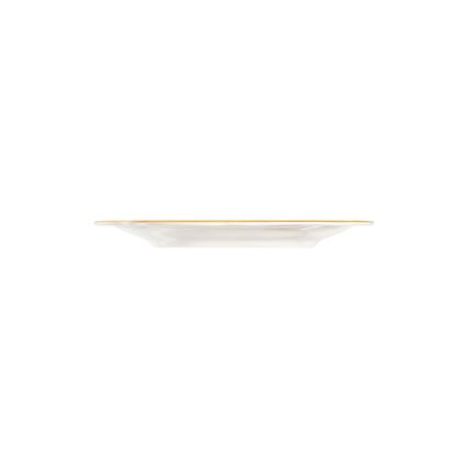24-piece porcelain dinner set in white and gold