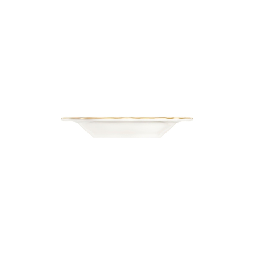 24-piece porcelain dinner set in white and gold