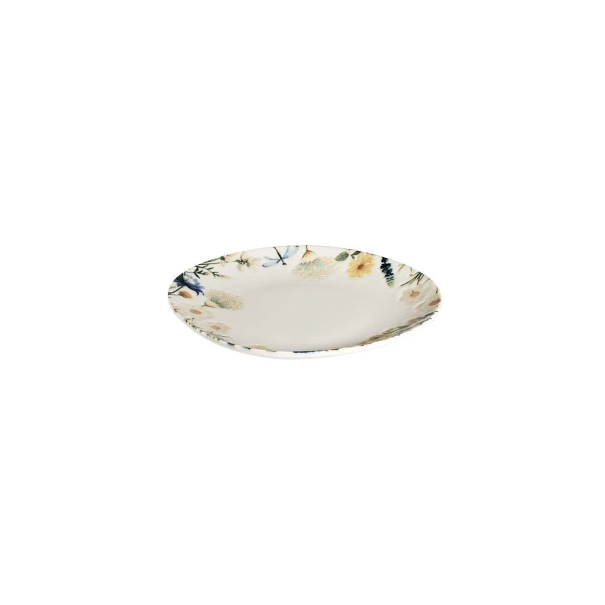 24-Piece Porcelain Dinner Set – Multicolored/Blue