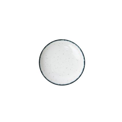 24-piece porcelain dinner set, white/black