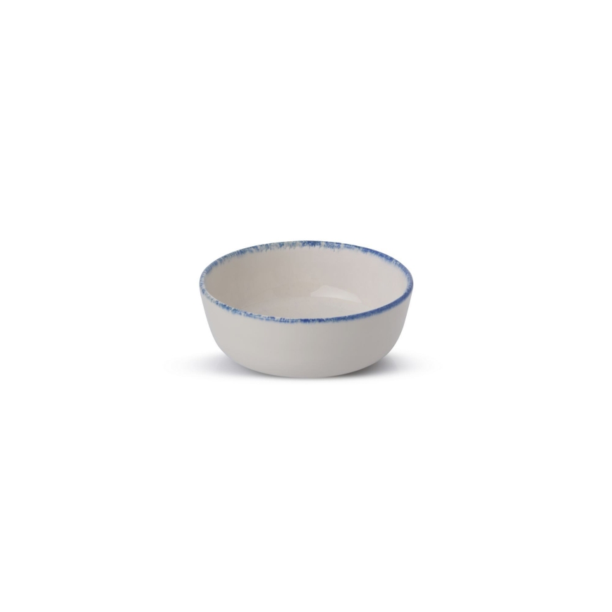 24-piece Porcelain Dinner Set - White/Blue