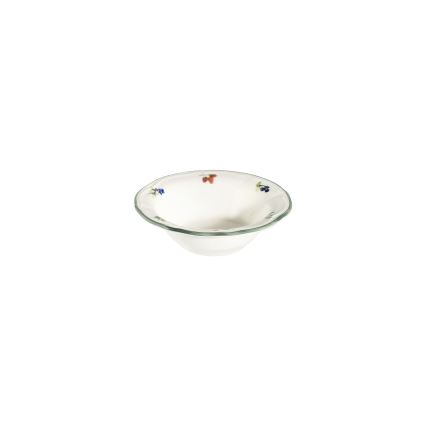 24-Piece Porcelain Dinner Set – White/Green