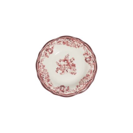 24-piece porcelain dinner set, white/pink