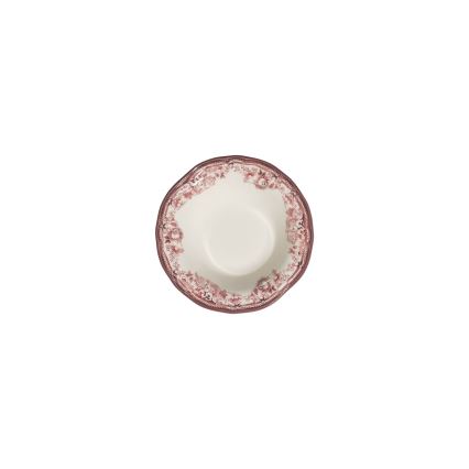 24-piece porcelain dinner set, white/pink