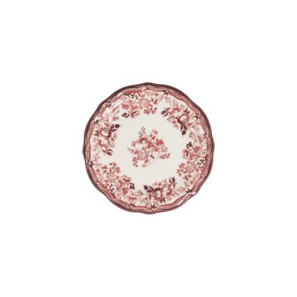 24-piece porcelain dinner set, white/pink