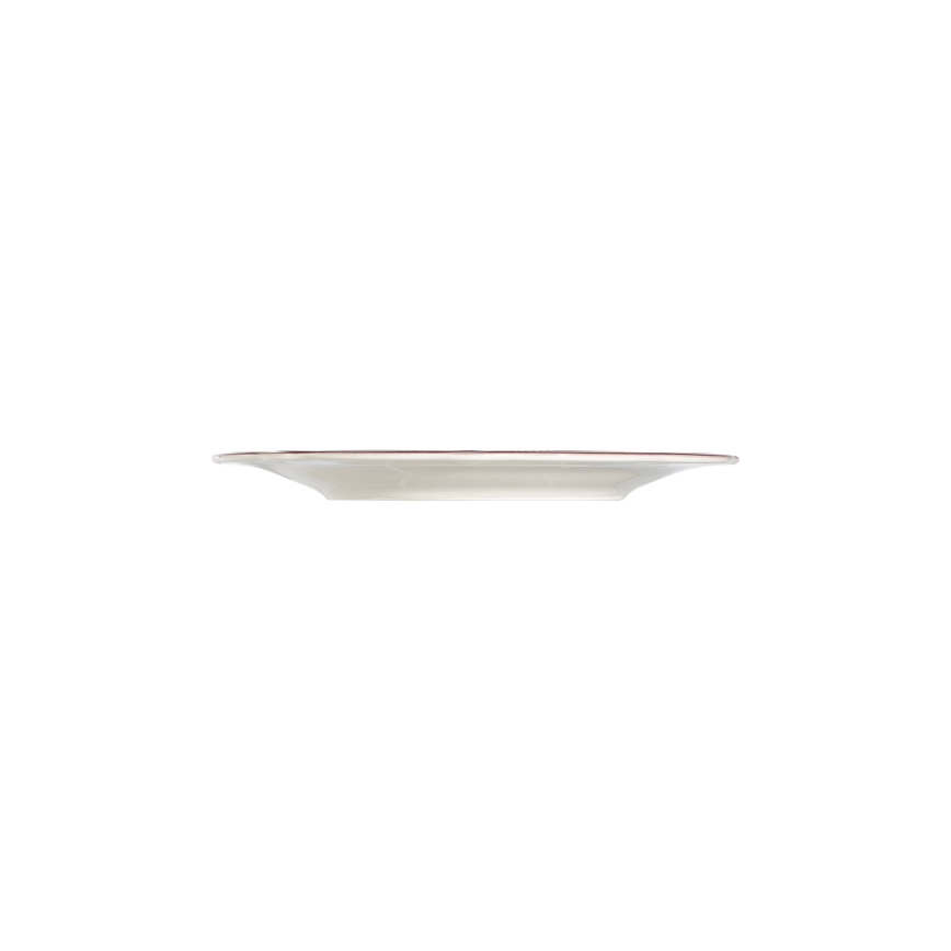24-piece porcelain dinner set, white/pink