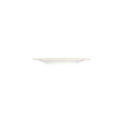 24-piece porcelain dinner set, white with gold trim