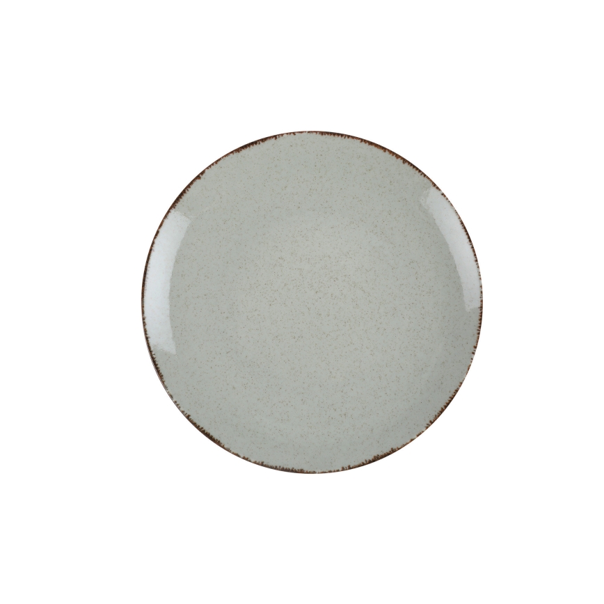 24-piece porcelain dinnerware set – green