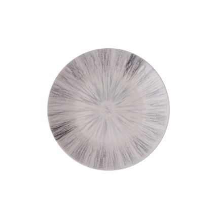 24-piece porcelain dinnerware set in elegant grey