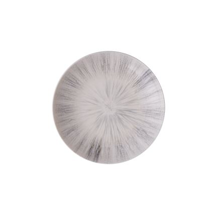 24-piece porcelain dinnerware set in elegant grey