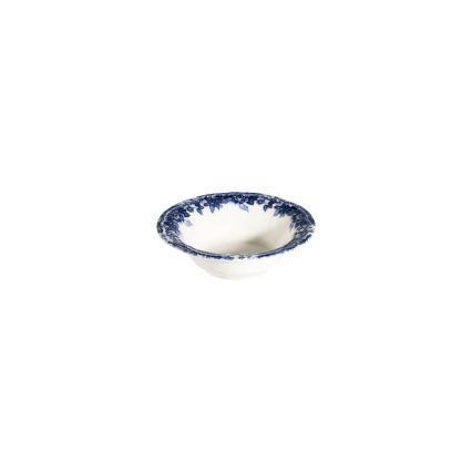 24-piece porcelain dinnerware set, white/blue