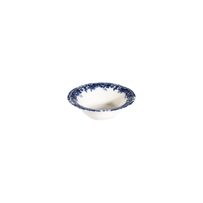 24-piece porcelain dinnerware set, white/blue