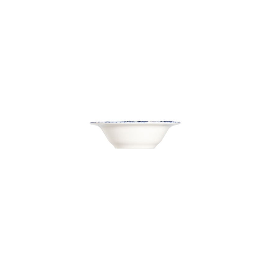 24-piece porcelain dinnerware set, white/blue