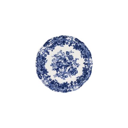 24-piece porcelain dinnerware set, white/blue
