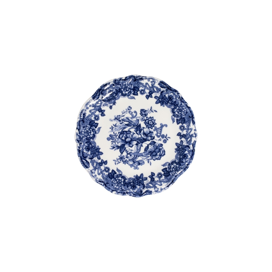 24-piece porcelain dinnerware set, white/blue