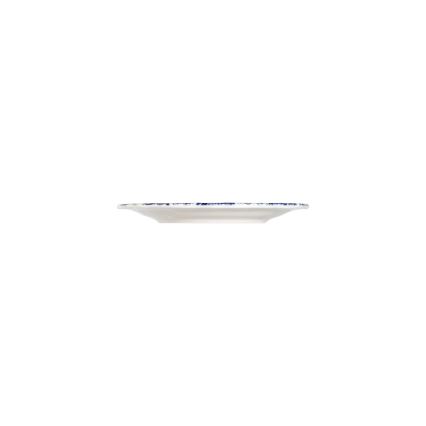 24-piece porcelain dinnerware set, white/blue