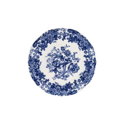 24-piece porcelain dinnerware set, white/blue