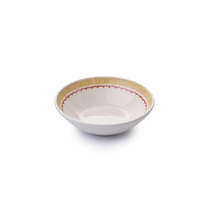 24-piece vibrant multicolored ceramic dinner set