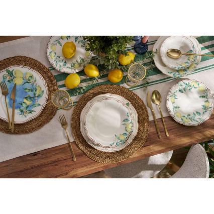 24-Piece Vibrant Porcelain Dinner Set