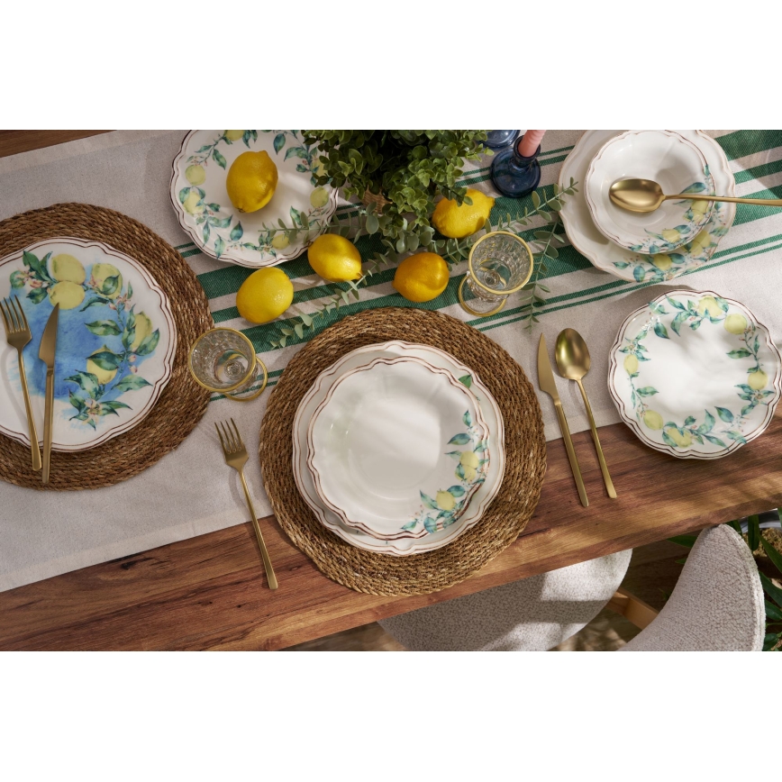 24-Piece Vibrant Porcelain Dinner Set