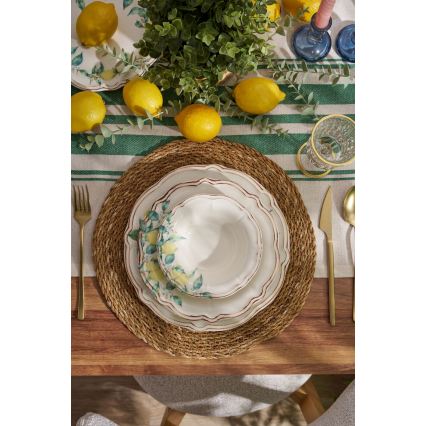 24-Piece Vibrant Porcelain Dinner Set