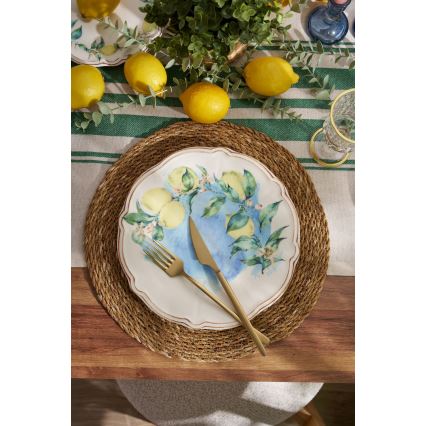 24-Piece Vibrant Porcelain Dinner Set