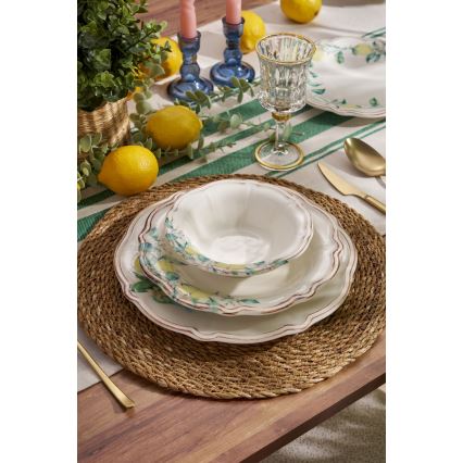 24-Piece Vibrant Porcelain Dinner Set