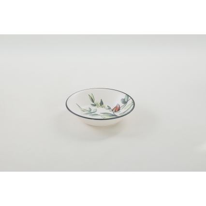 24-piece vibrant stoneware dinnerware set